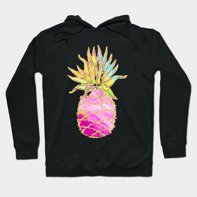 Ombre Pineapple Print Hoodie by crazycanonmom